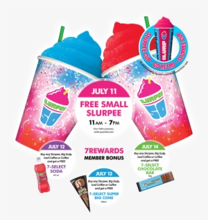 Free Slurpees Today At 7-eleven - 711 Slurpee Cup Sizes Ml #3290919