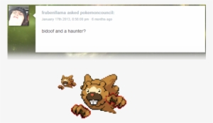 #haunter #bidoof #frubenllama #hal #pokemon Splice - Bidoof Sprite #3291270