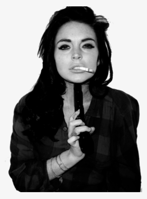Lindsey Lohan Taylor Momsen Red Lips Smoke Lera Holera - Lindsay Lohan Gun #3291427