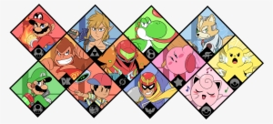 Smash 64drawing All The Smash Fighters In The Series - Original Super Smash Bros Ultimate Characters #3292731