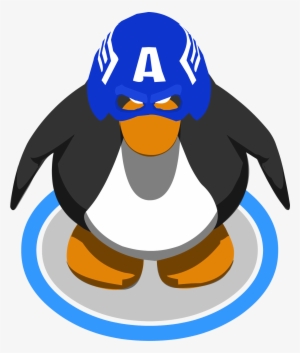 Captain America Cowl Ingame - Miss Piggy Club Penguin #3293213