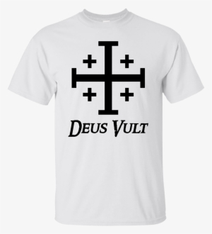 Deus Vult Shirt - Jerusalem Cross #3293555