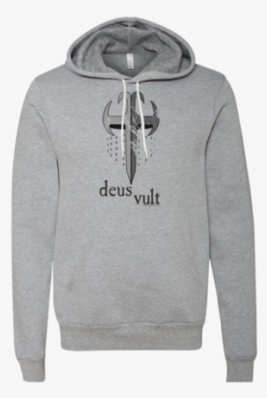 Fashion Deus Vult T Shirt, V Neck, Hoodie - Bella Canvas Unisex Sponge Fleece Pullover Hoodie #3293806