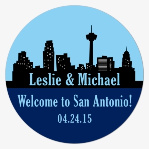 San Antonio Texas Skyline Personalized Sticker - Price #3294924