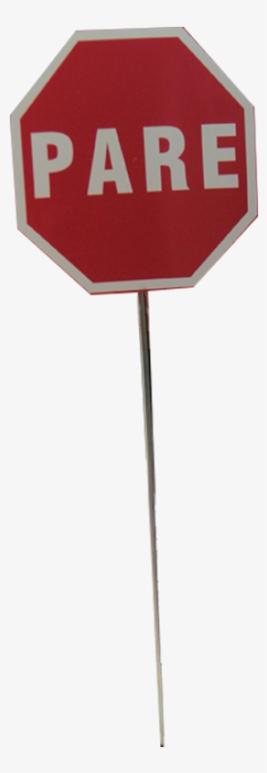 Letrero Con Estaca - Letrero De Stop Png #3295350