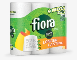Fiora® Toilet Paper Mega Rolls - Fiora Toilet Paper, 9 Mega Rolls #3295425