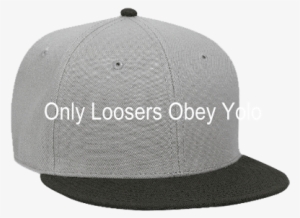 Only Loosers Obey Yolo - Osaka Snapback Flat Black Canvas #3296022