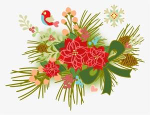 Free Floral Christmas Graphics - Floral Design #3296850