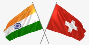 India-swiss - Ireland With India Flag #3297036