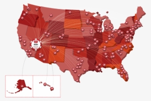 Iheart Radio Is Used All Over The United States - Usa Country Outline #3297984