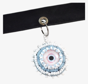 Choker Necklace Set Zombie Pendant - All Seeing Eye Choker, Evil Eye Jewelry, Zombie Eye #3298132