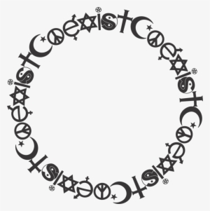 Computer Icons Logo Picture Frames Download Encapsulated - Coexist Knit Cap - Embroidery #3298416