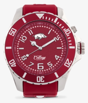 Arkansas Razorbacks Watch - Kyboe 2833352 Arkansas Razorbacks 48mm Stainless Steel #3298852