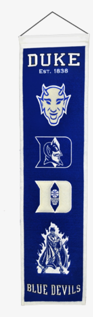 Duke Blue Devils - Deluxe Framed Wool Heritage Banner #3298983