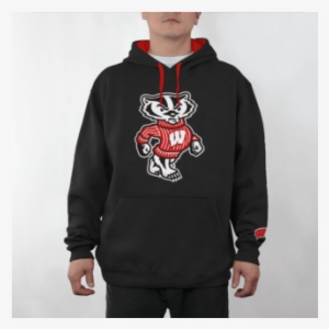 Wisconsin Badgers Black Bucky Pullover Hoodie - Wisconsin Badgers #3299668