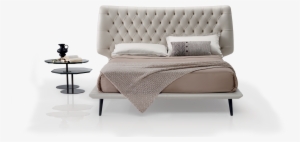 Materials And Versions - Natuzzi Leather Bed #330379