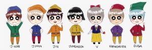 Bts Halloween Ver By Mayumisatoru On Deviantart - De Rap Monster Chibis #330777