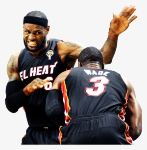 Lebron James Dwyane Wade Render Photo Lebron Wade - Dwyane Wade And Lebron James Transparent #330782