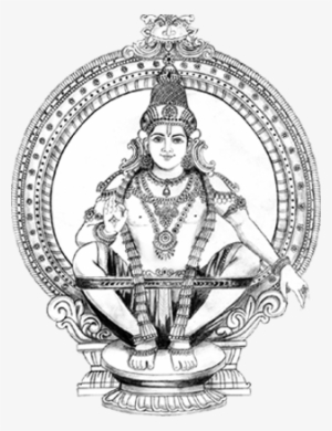 Drawing Of Lord Ayyappan - Ayyappan Drawing #330884