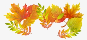 Fall Leaves Png Decorative Clipart Image - Transparent Fall Leaves #331895
