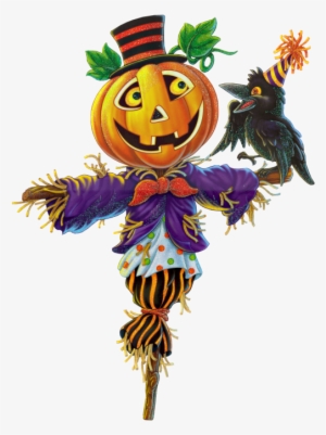 Pumpkin Scarecrow Png Clipart - Scarecrow Halloween Clipart #332327