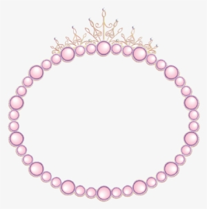 19 Pearls Clip Black And White Cute Huge Freebie Download - Disney Princess Frame Png #332545