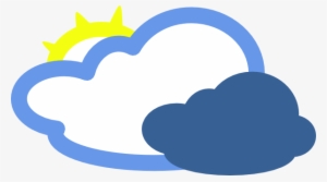 Fog Clipart Weather Symbol - Mostly Cloudy Weather Symbol #332611