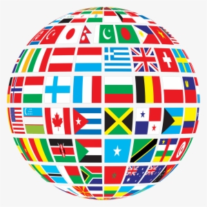 Graphic Globe Of Flags Png Stickpng - Multicultural Celebrations #332744
