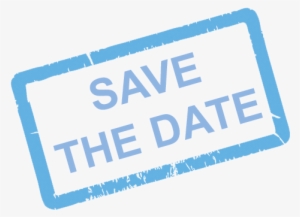 Save The Date Stamp Png Download - Save The Date Png Blue #332845