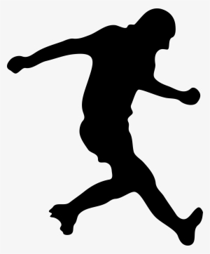 Clipart - Soccer Player Silhouette Without Ball #332953