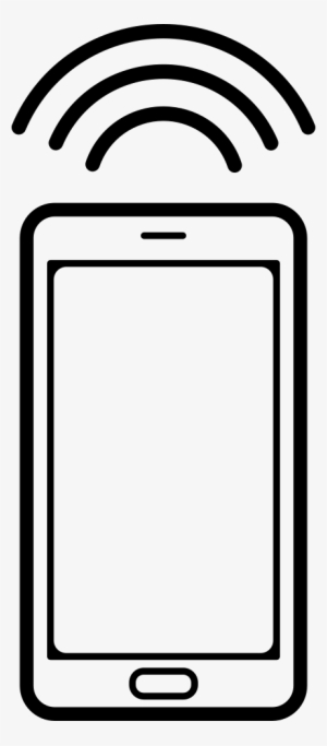Mobile Phone With Connection Signal Comments - Phone Clipart Ring #333187