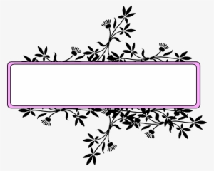 Flower Frame Black And Pink Clip Art - Creative Use Of Emotion [book] #333384