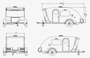 Intech Luna Teardrop Trailer Prints - Teardrop Camper Dimensions #333986