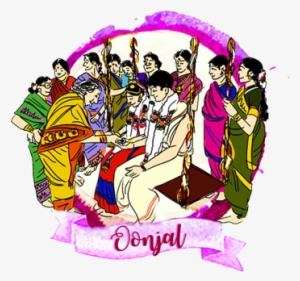 On The Day Of The Wedding, The Events Will Be In The - South Indian Wedding Cartoons #334069