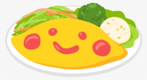 Smiley Face Omelette Rice Free Png And Vector - Omelette #334128