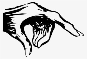 Clipart - Pointing Monster Hand #334350