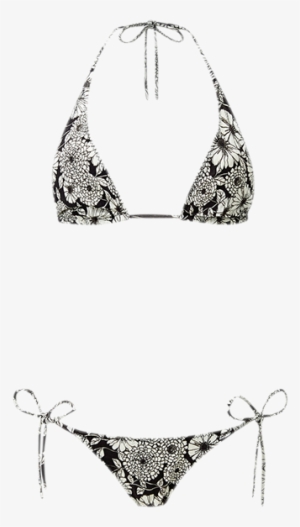 Pamela Floral Crepe String Bikini - Bikini #334721