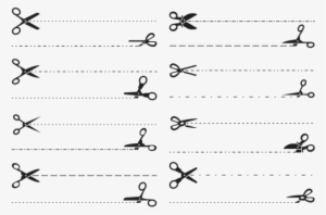 Scissors With Cut Lines Vector Download Free - Drawing #334963