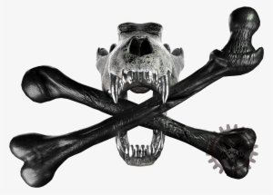Wolf Skull And Cross Bones - Wolf Crossbones #335527