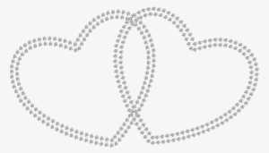 Two Diamond Hearts Png Clipart - Diamond Hearts Png #336729
