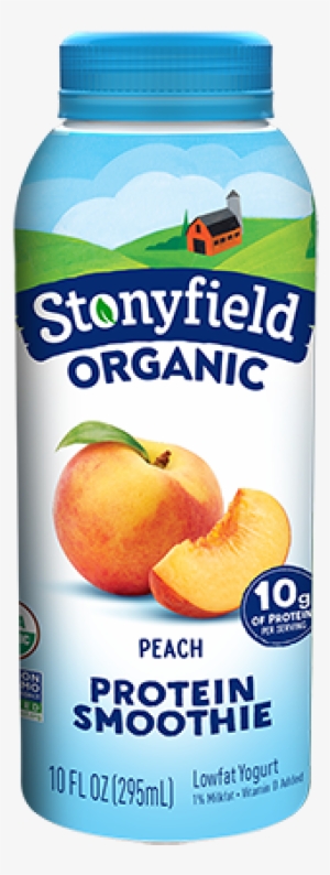 Low Fat Peach Smoothie - Stonyfield Yogurt Drink #337281