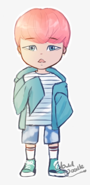 Spring Day Chibi Jimin By Clouddoodle On Deviantart - Cartoon - Free ...