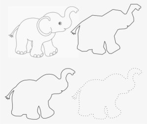 Then Adjusted Each Segment To Curves, Then Gave It - Indian Elephant #337799