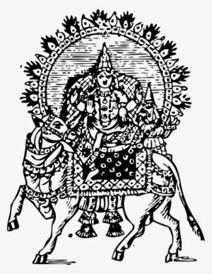 Mahadeva Parvati Hinduism Drawing Amarnath Temple - Riding Shiva Shower Curtain #337801