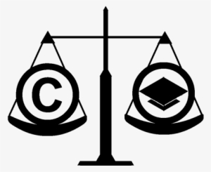 Scale Balancing Copyright Symbol And Mortarboard Hat, - Copyright Balance #337819