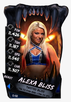 Alexabliss S4 16 Beast - Wwe Supercard Beast Cards #337883
