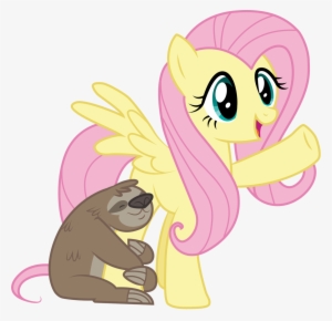 Lorthiz, Cute, Fluttershy, Lola The Sloth, Open Mouth, - Artist #338169
