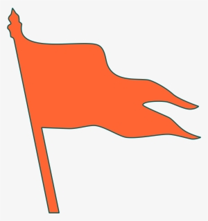 Flag Clipart Orange - Maratha Flag Png #338454