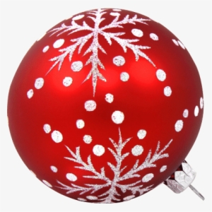 Large Christmas Red Ball - Bola Navideña Png #338548