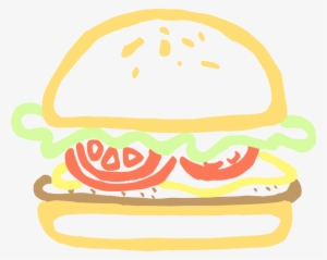 Hamburger Fast Food Chicken Sandwich Krabby Patty - Clip Art Burger Png #338690